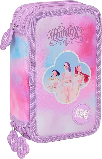 K-Pop Demon Hunters - Astuccio scuola a 3 livelli