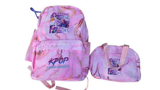 KIT 3 PZ ZAINO KPOP ROSA