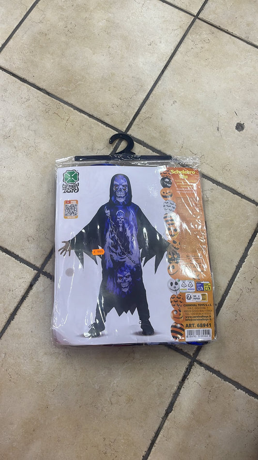 HALLOWEEN SCHELETRO BLU 8-9 ANNI