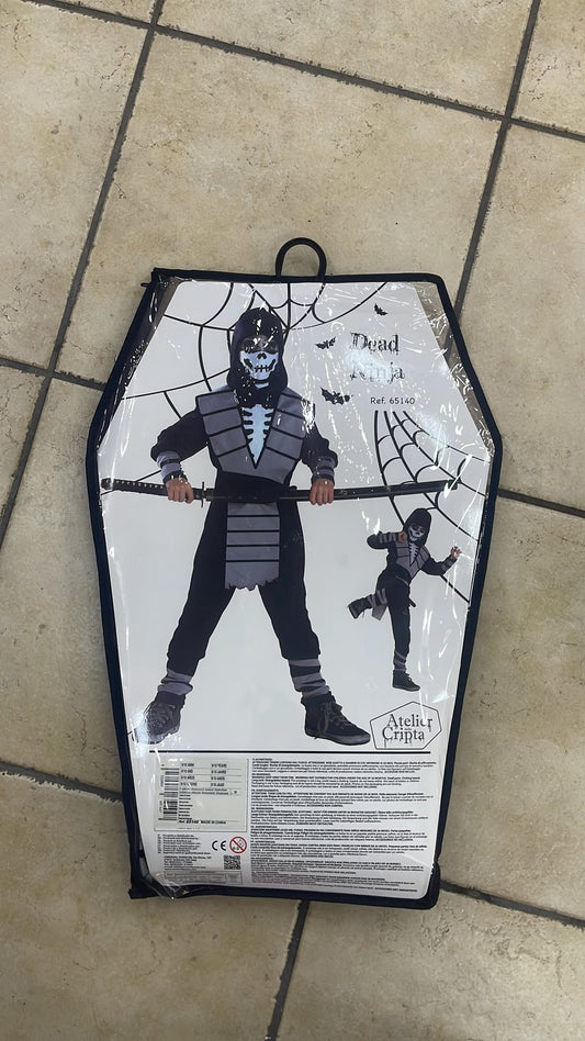 HALLOWEEN NINJA SCHELETRO 9-10 ANNI