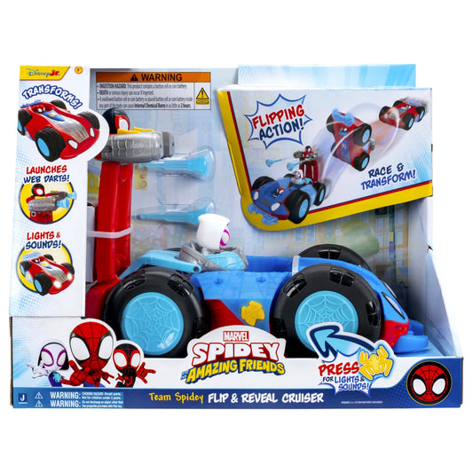 Spidey veicolo deluxe ribaltabile flip and reveal