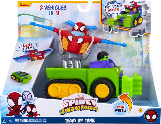 Spidey und Seine Super-Friends SNF0323 – Team Up veicolo, combinazione di Hulk Veicolo & Spidey Jet