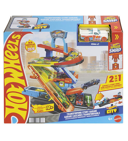Hot Wheels Car Track - City Transforming Stunt Garage