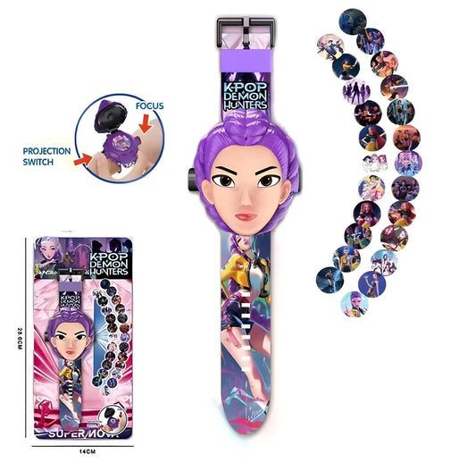 NOVITÀ 2026: Orologio Elettronico KPOP Witch Hunter per Bambini con Proiettore Luminoso, Braccialetto Multifunzionale