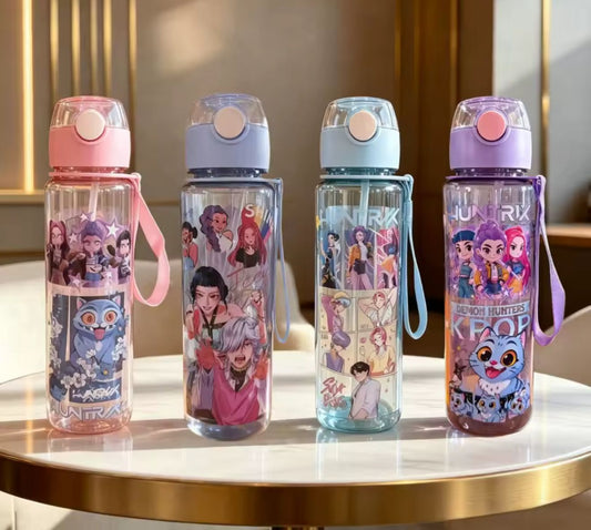 BORRACCIA ACQUA STAMPATA 3D KPOP TRASPARENTE
