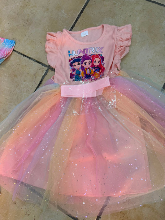 VESTITO KPOP TULLE GLITTER