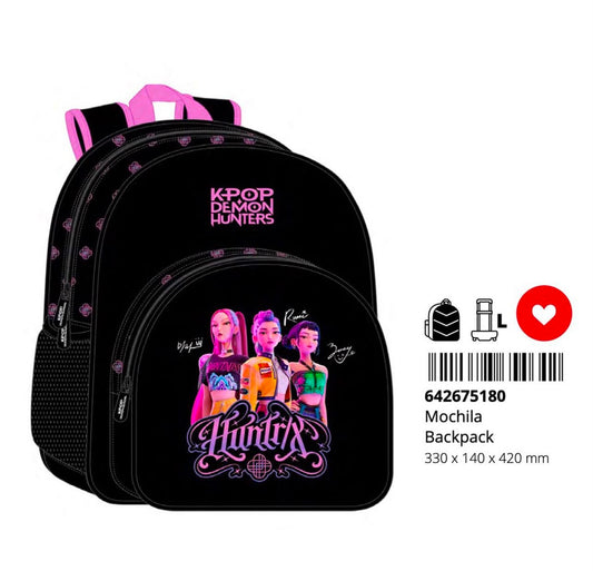 ZAINO KPOP ELEMENTARI NERO