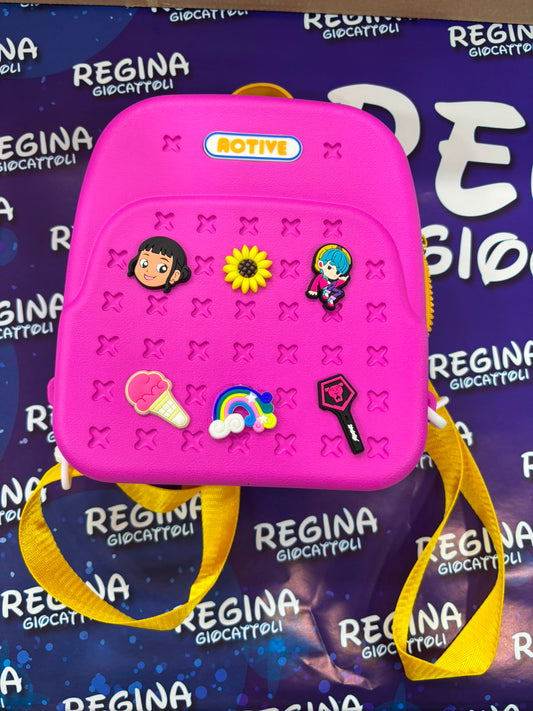 MINI ZAINO KPOP ADATTO COME PORTA PRANZO ASILO FUCSIA