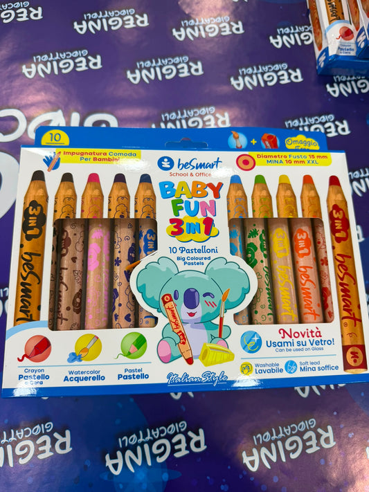 Box 10 pastelloni baby fun 3 in 1