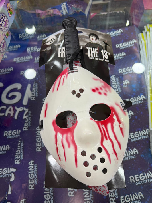 HALLOWEEN JASON MASCHERA CON COLTELLO