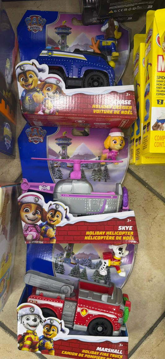 Veicolo con personaggio Paw Patrol Speciale Natale