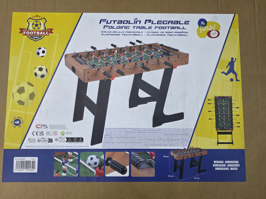 CALCIO BALILLA IN LEGNO CON GAMBE PIEGHEVOLI