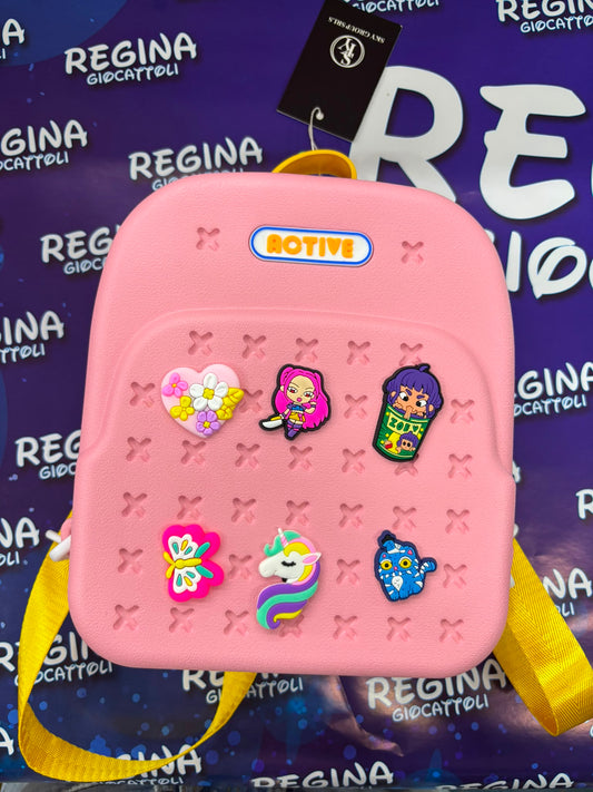 MINI ZAINO KPOP ADATTO PURE COME PORTA PRANZO ROSA
