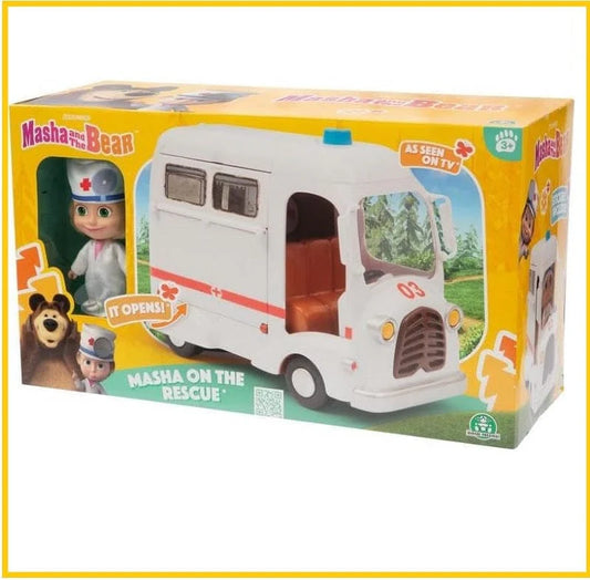 Masha e Orso Ambulanza Playset Veicolo e Bambola