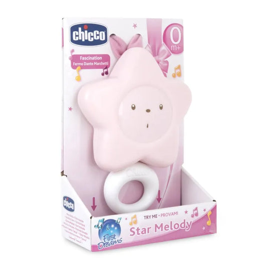 Carillon Neonati Chicco Ninna Stella 0+ Mesi Giostrina Musicale da Culla con Melodie Rilassanti Rosa