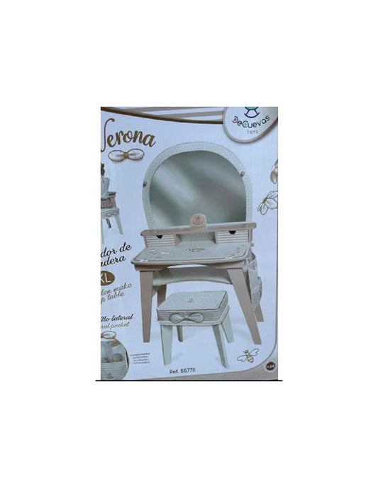 DE CUEVAS SPECCHIERA LEGNO CON SGABELLO VERONA 77X37X110 H