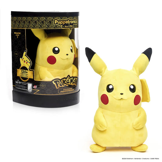 Pokémon pikachu realfx puppetronic 40 cm con suoni, luci ed effetti reali