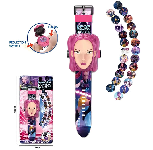 NOVITÀ 2026: Orologio Elettronico KPOP Witch Hunter per Bambini con Proiettore Luminoso, Braccialetto Multifunzionale