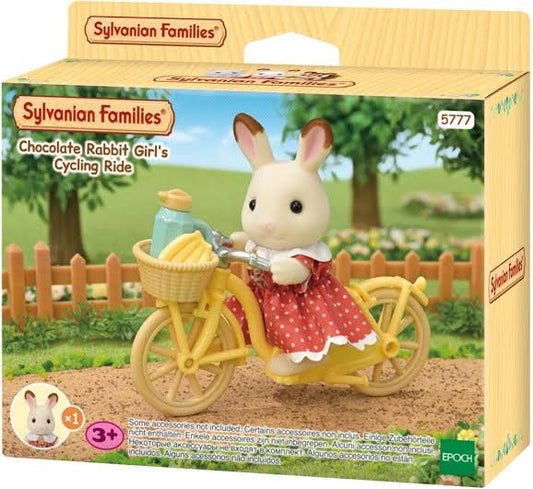 Sylvanian Families Chocolate Rabbit Girl's Cycle Ride