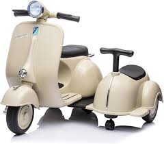 Piaggio Vespa Mini a Batteria 6 V con Sidecar Elettrica da Bambini