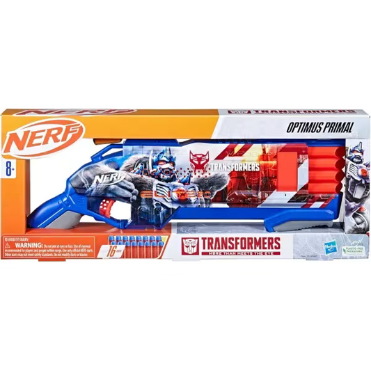 Nerf Transformers Optimus Primal blaster | Shopincasa.it Nerf Transformers Optimus Primal blaster | Shopincasa.it TOYS ONE S.R.L. Nerf Transformers Optimus Primal blaster con 16 freccette Elite 8+ anni