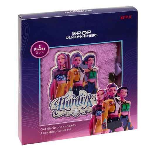 DIARIO SEGRETO DEMON HUNTERS KPOP FASHION DOLL CON PENNA MULTICOLORE