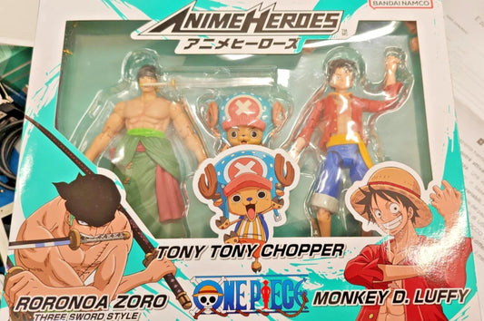 One piece – set 3 action figure 17 cm con accessori