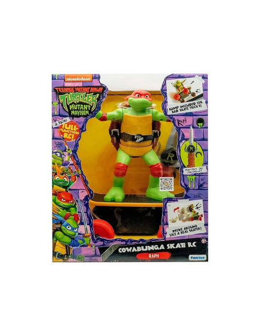 TURTLES RAFFAELLO CON SKATEBOARD GRANDE TELECOMANDATO