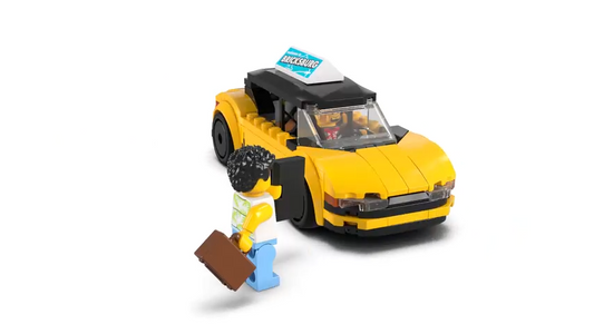 LEGO City Yellow Taxi Cab Toy